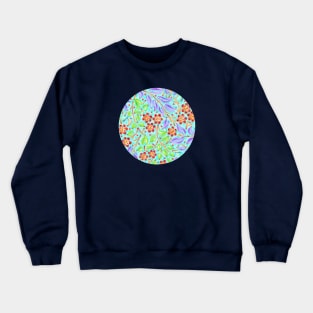 Caribbean Filigree Floral Crewneck Sweatshirt